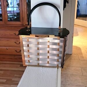 Vintage Lucite & Metal Handbag